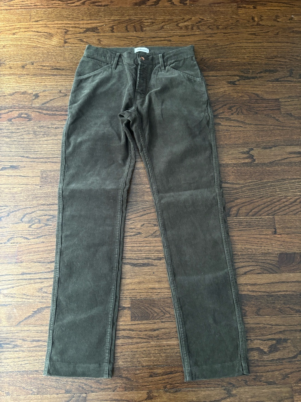 Taylor Stitch The Camp Pant Olive Cord Corduroy Casual Pants 30